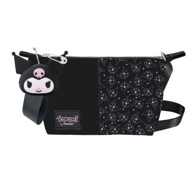 BOLSO BANDOLERA POLIPIEL TRAPECIO HELLO KITTY KUROMI | CERDA DISEÑO