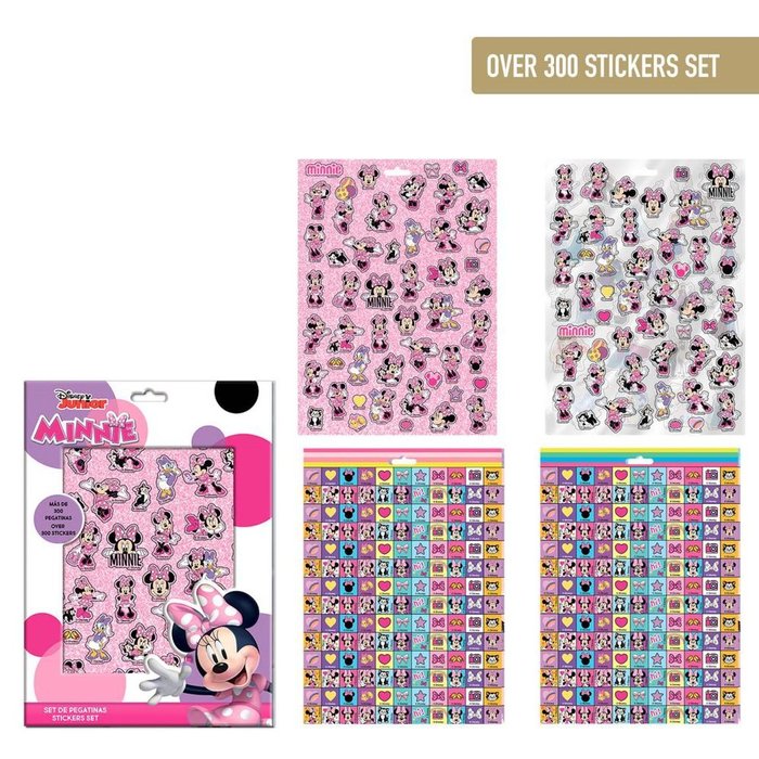 PACK PEGATINAS MINNIE | CERDA REGALO | 1 UNIDAD | 8445484519150