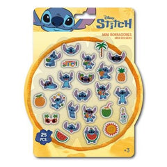 BLISTER 25 UDS MINI GOMAS DE BORRAR STITCH | 1 UNIDADES | (CERDA REGALO)