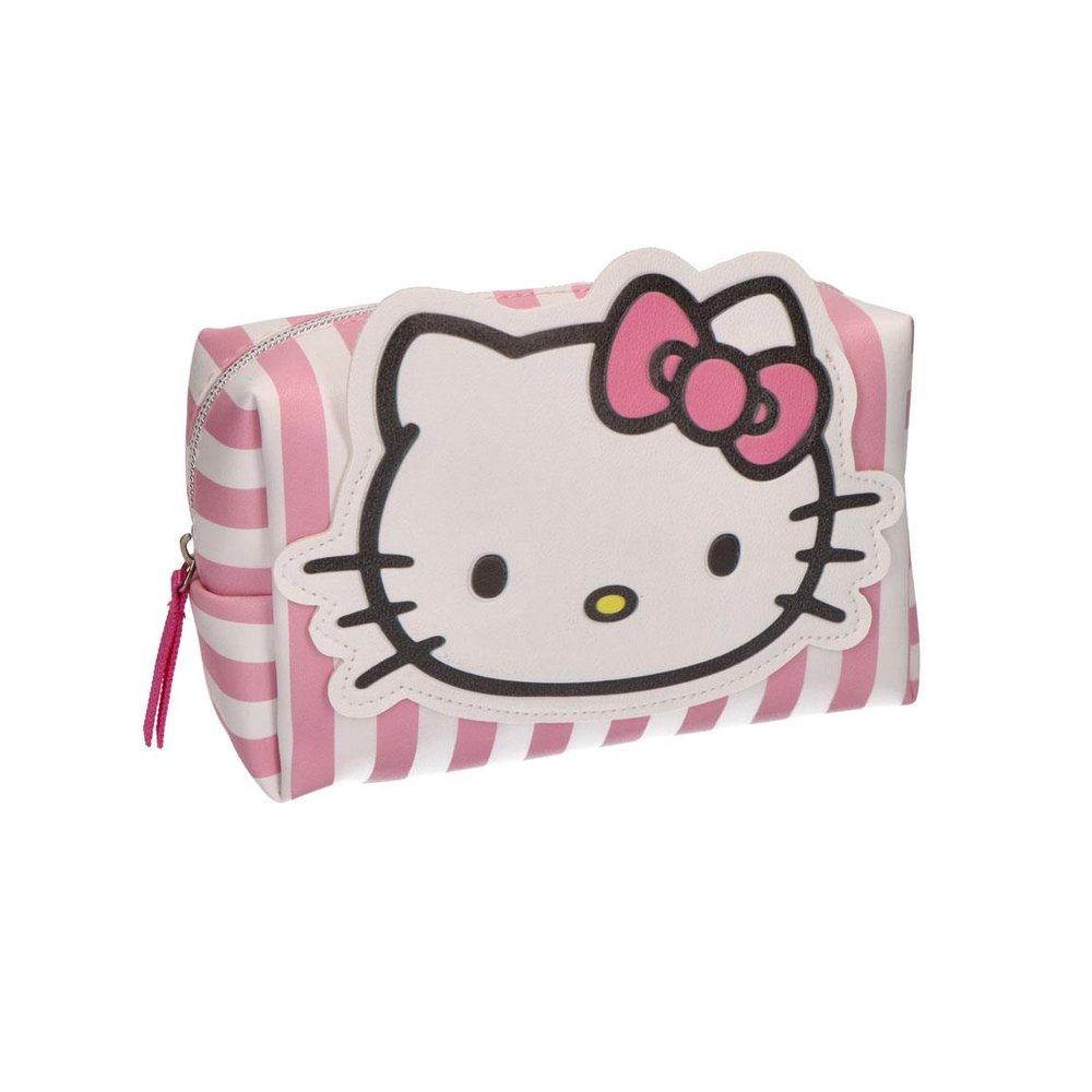Neceser Aseo Viaje Hello Kitty Rayas Marca Cerda Diseño