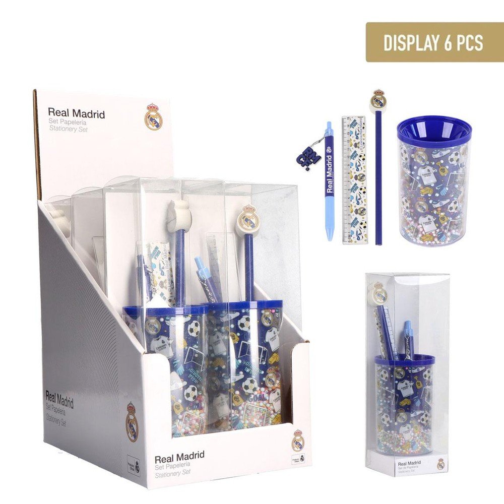 Expositor 6 Set de Papelería Portalápices Real Madrid Cerda Regalo Imagen principal del producto
