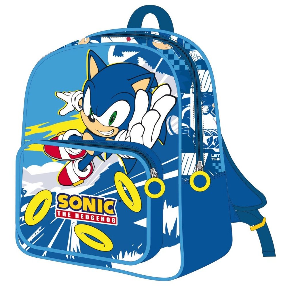 Mochila infantil Sonic Bolsillo delantero transparente CERDA Diseño