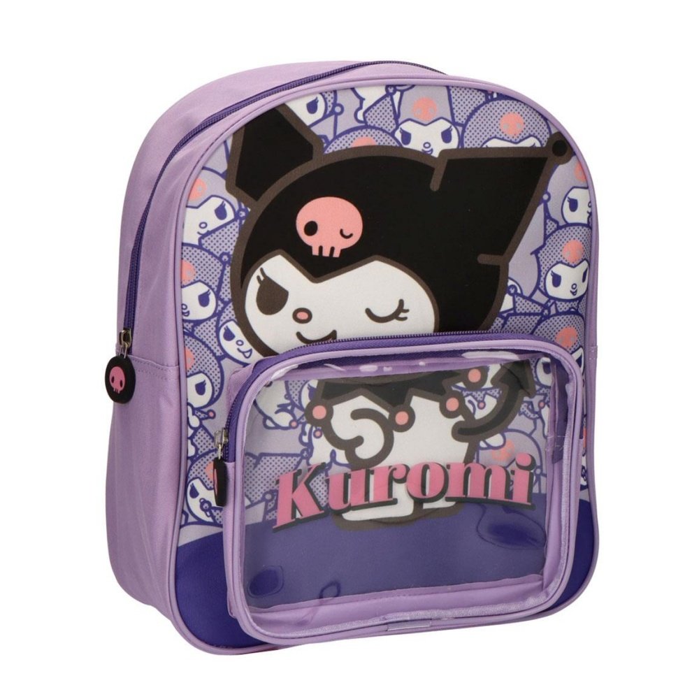 Mochila infantil Hello Kitty Kuromi con bolsillo transparente CERDA Diseño