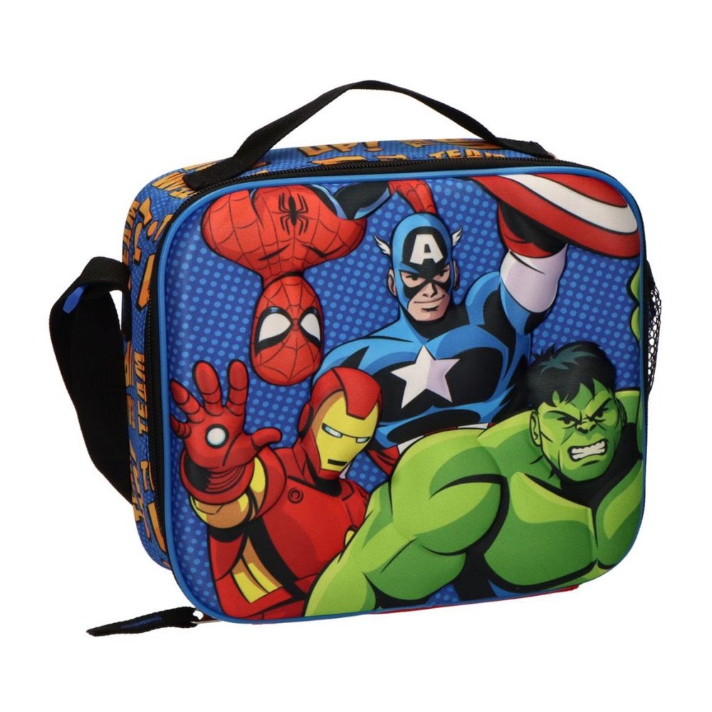 Bolsa Termica Portameriendas Asa Bandolera 3D Avengers Cerda Diseño