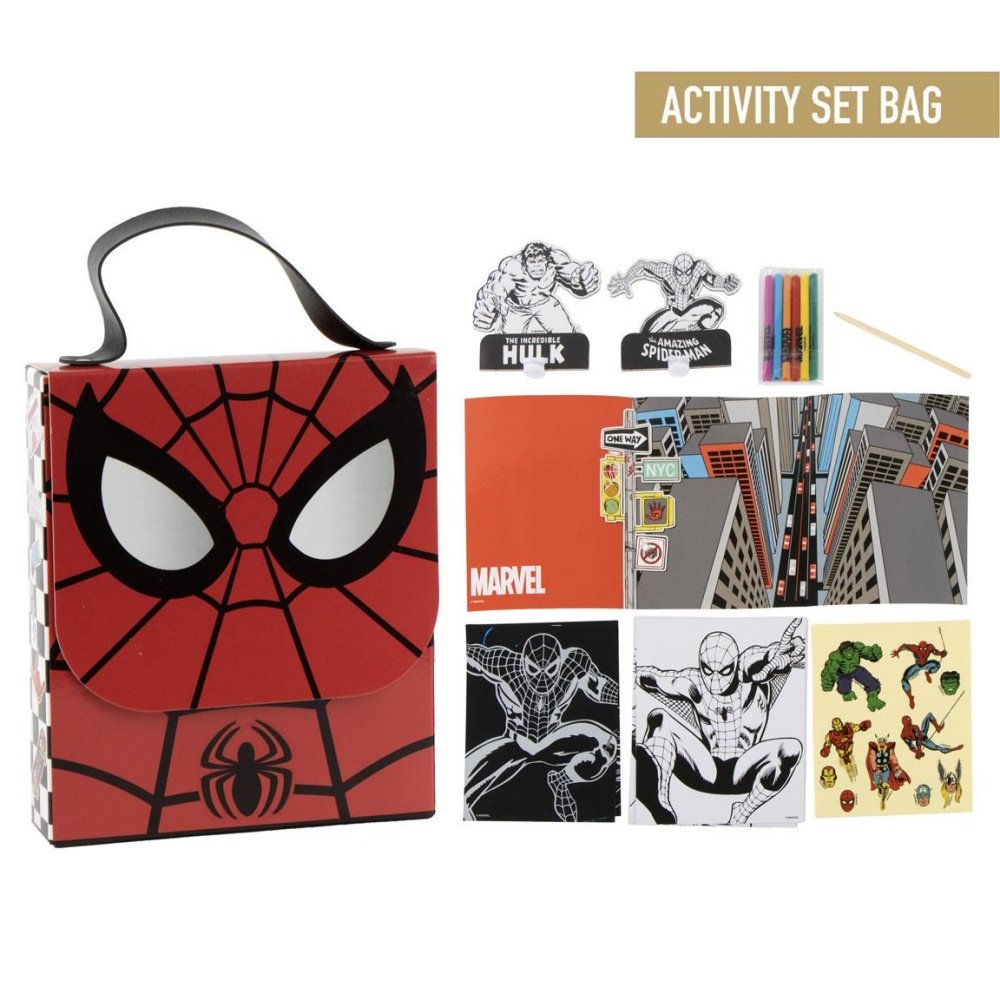 Set Coloreable Mochila Spiderman Cerda Regalo