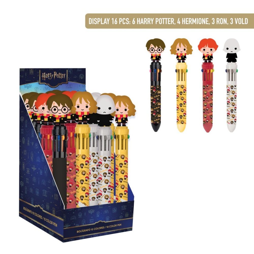 Expositor 16 Uds Bolígrafos 10 Colores Harry Potter CERDA Regalo Imagen principal del producto