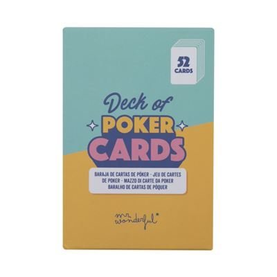 JUEGO BARAJA DE CARTAS - DECK OF POKER CARDS | MR WONDERFUL | 1 UNIDAD | 8445641038388 Imagen principal del producto