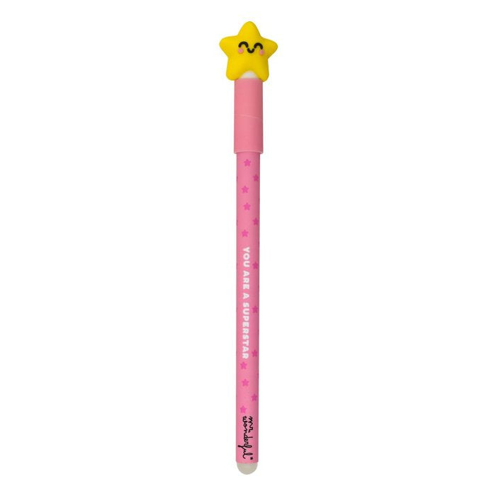 Set 12 Bolígrafos Borrables Star You Are a Superstar MR WONDERFUL