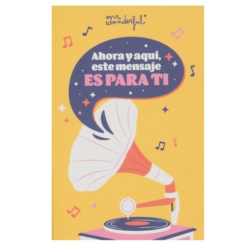 POSTAL CON GRABADOR DE MENSAJE AUDIO ESTE MENSAJE ES PARA T | MR WONDERFUL | 1 UNIDAD | 8445641054463