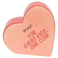 HUCHA CORAZON - FOR EVERY KISS, ONE COIN | MR WONDERFUL | 1 UNIDAD | 8445641055194
