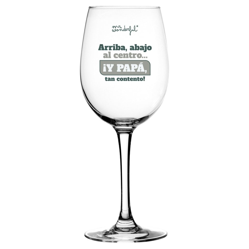 COPA VINO - ARRIBA, ABAJO, AL CENTRO? IY PAPA, TAN CONTENTO | MR WONDERFUL | 1 UNIDAD | 8445641058737