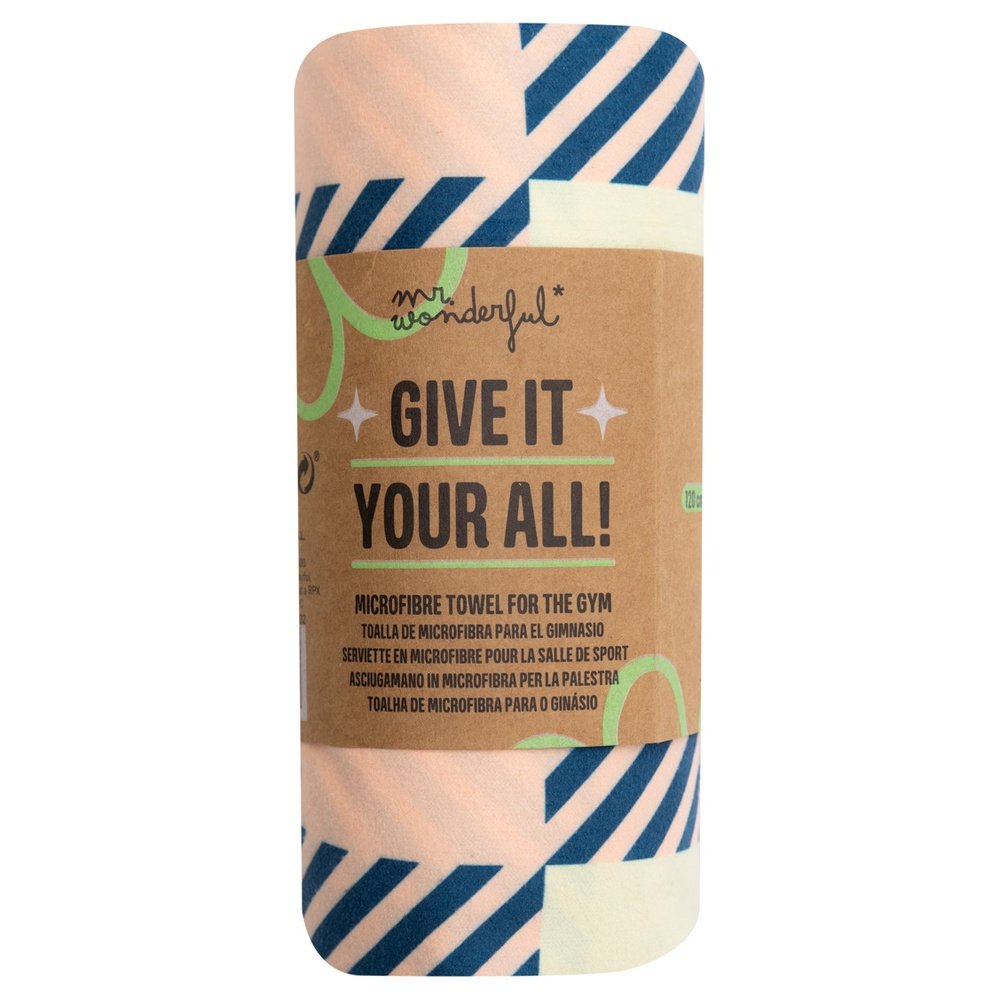 TOALLA DE MICROFIBRA PARA GIMNASIO - MOVE YOUR BODY | MR WONDERFUL | 1 UNIDAD | 8445641059604