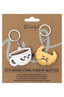 SET DE 2 LLAVEROS - CAFE Y CROISSANT | MR WONDERFUL | 1 UNIDAD | 8445641061157