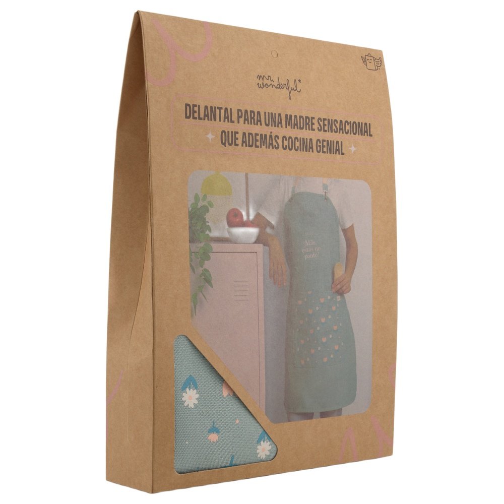 DELANTAL - MAMA, ESTAS EN TU PUNTO! | MR WONDERFUL | 1 UNIDAD | 8445641061485