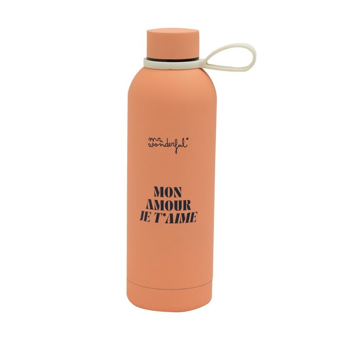 BOTELLA TERMICA 550 ML - MON AMOUR JE T'AIME | MR WONDERFUL | 1 UNIDAD | 8445641062130