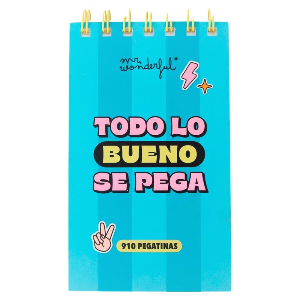 Bloc de Pegatinas Transparentes Todo Lo Bueno Se Pega MR Wonderful