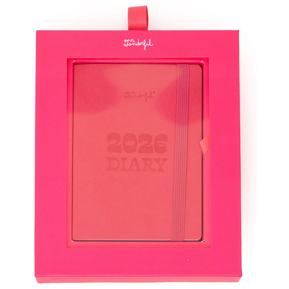 Agenda Pocket 2026 Semanal Pequeña Rosa MR Wonderfull Agendas