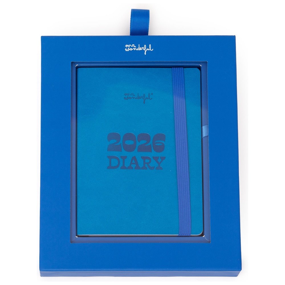 Agenda Pocket 2026 Semanal Pequeña Azul MR Wonderful Agendas