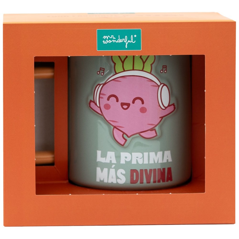 TAZA 3D REMOLACHA LA PRIMA MAS DIVINA | MR WONDERFUL | 1 UNIDAD | 8445641067982