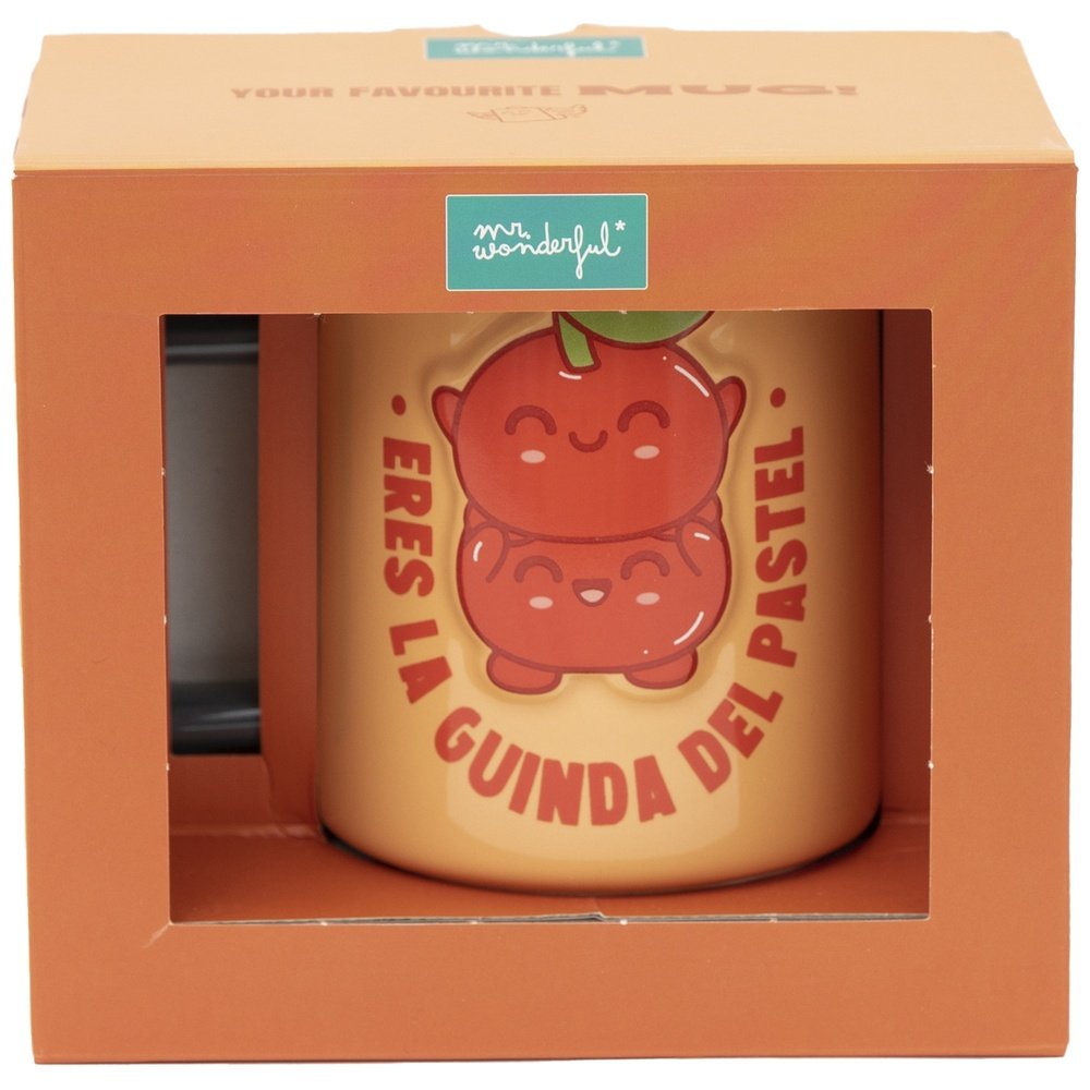 Taza 3D Cerezas Eres la Guinda del Pastel MR Wonderful
