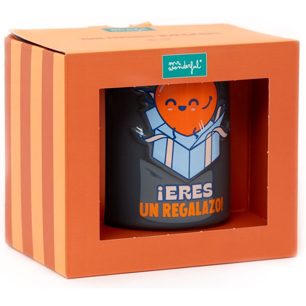 TAZA 3D CORAZON ERES UN REGALAZO | MR WONDERFUL | 1 UNIDAD | 8445641068224