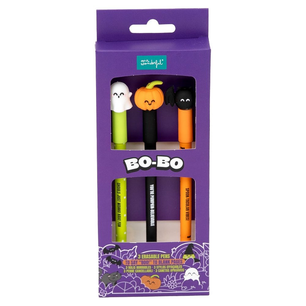 Set de 3 Bolis Borrables Bo-bo Halloween MR WONDERFUL