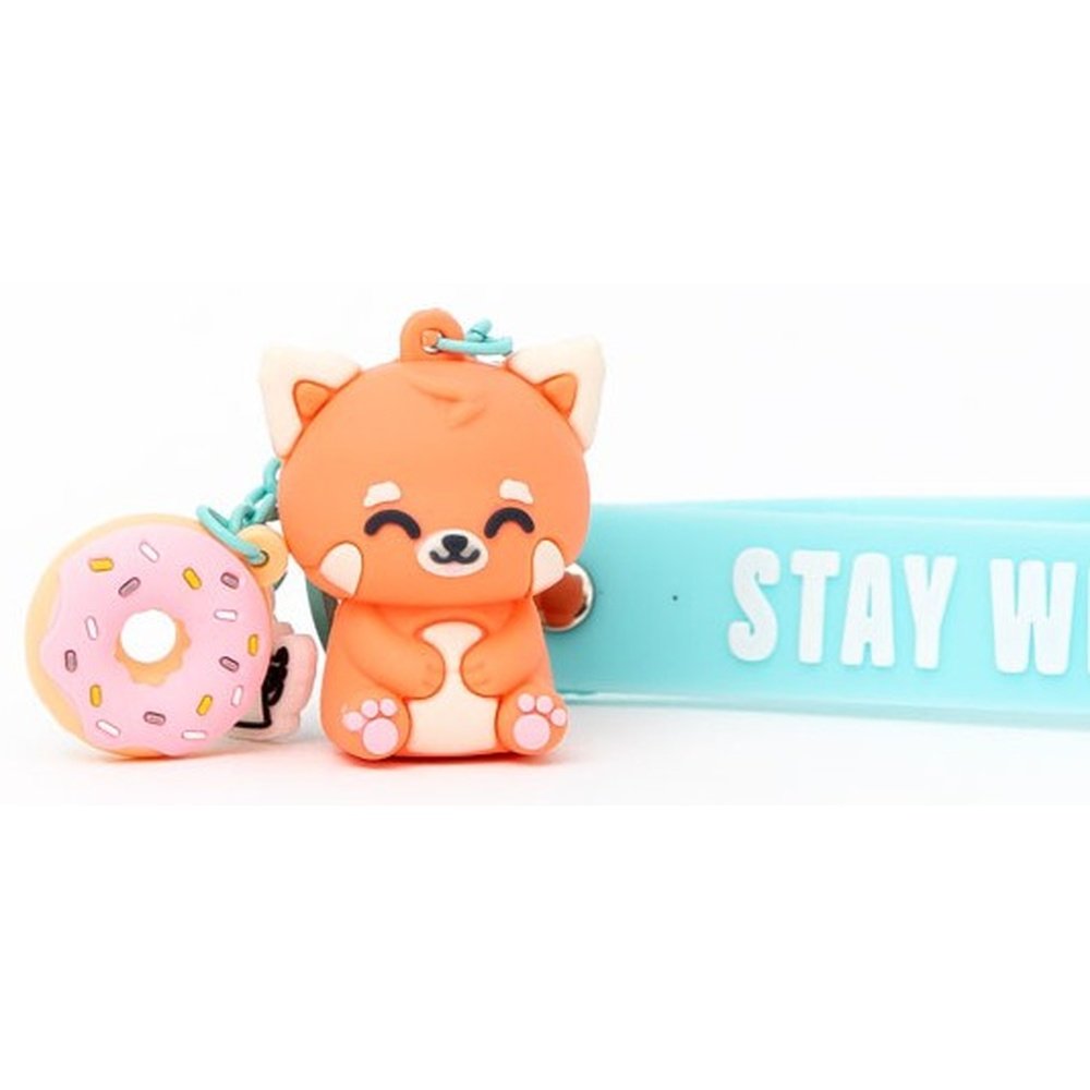 LLAVERO CON COLGANTE PANDA ROJO STAY WILD | MR WONDERFUL | 1 UNIDAD | 8445641071675