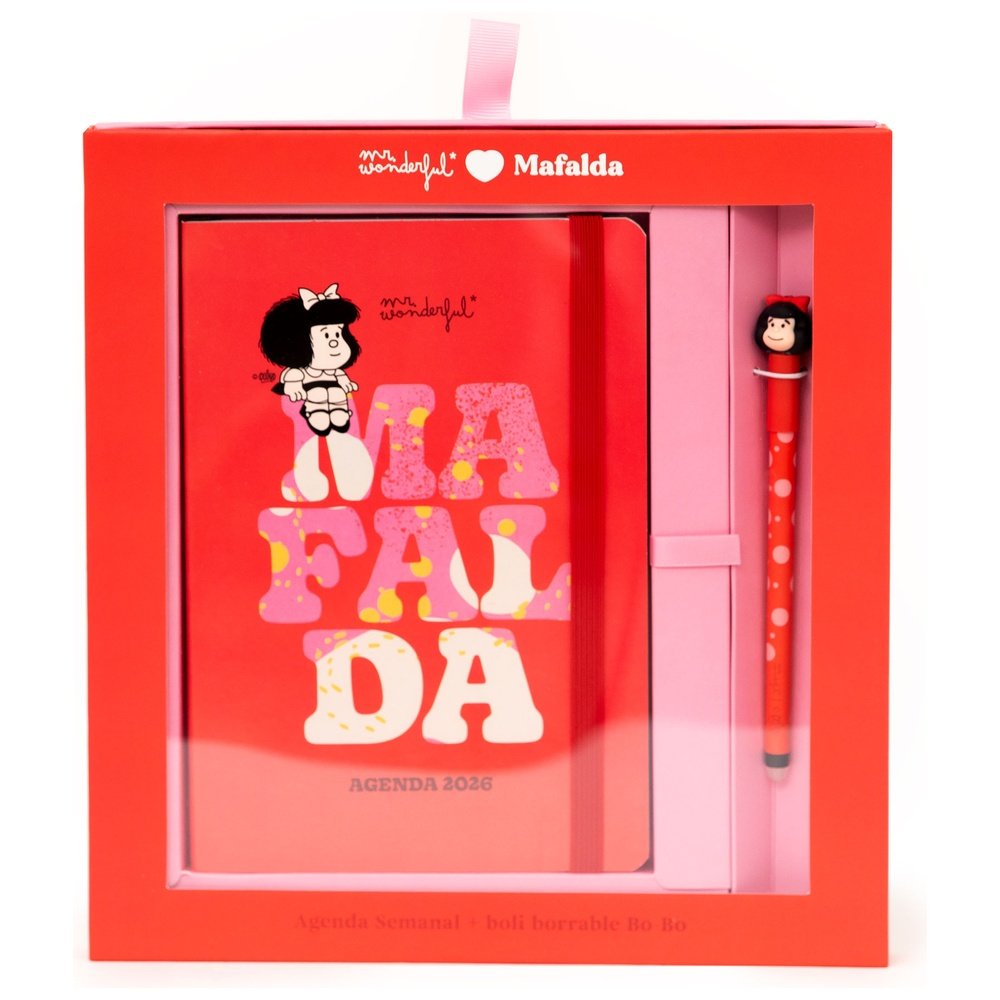 Set Agenda Pocket A5 2026 Semanal y Boligrafo Borrable MR Wonderfull Agendas