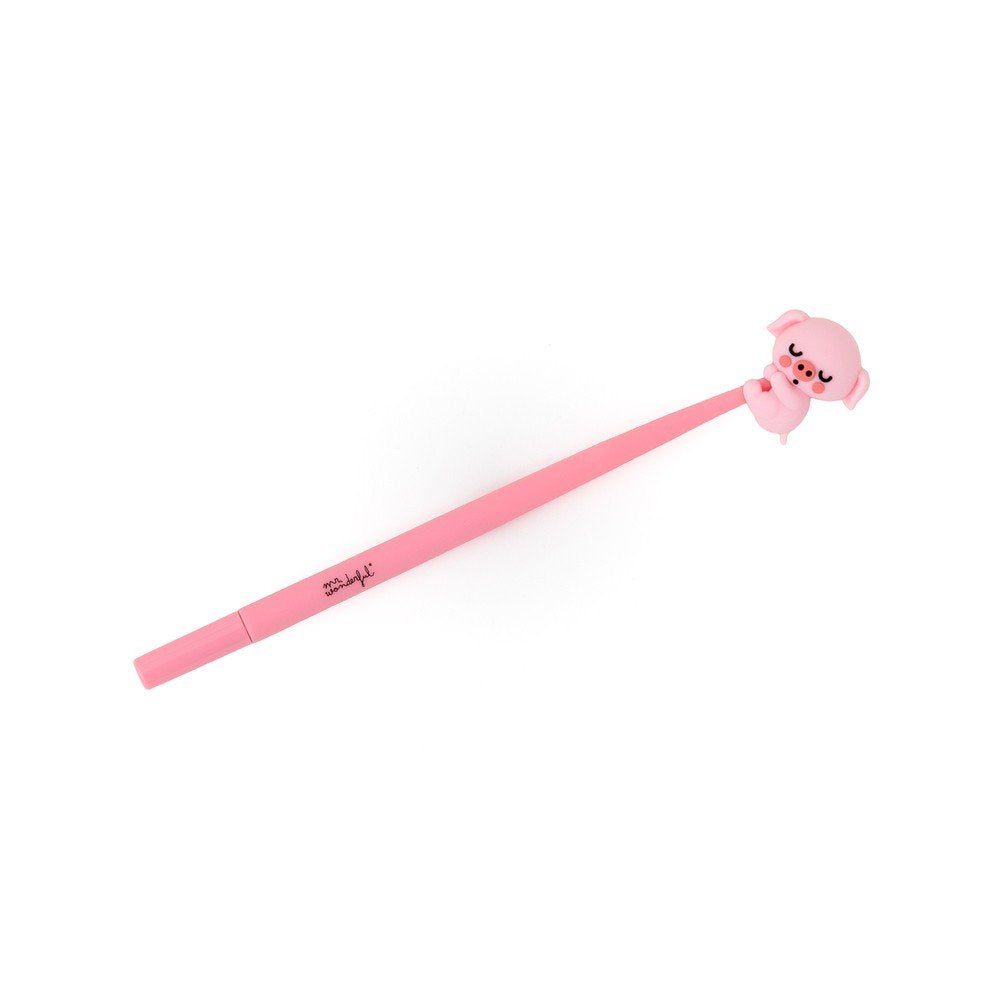Expositor 12 Bolígrafos Flexible Lazy Cerdito MR WONDERFUL Imagen principal del producto