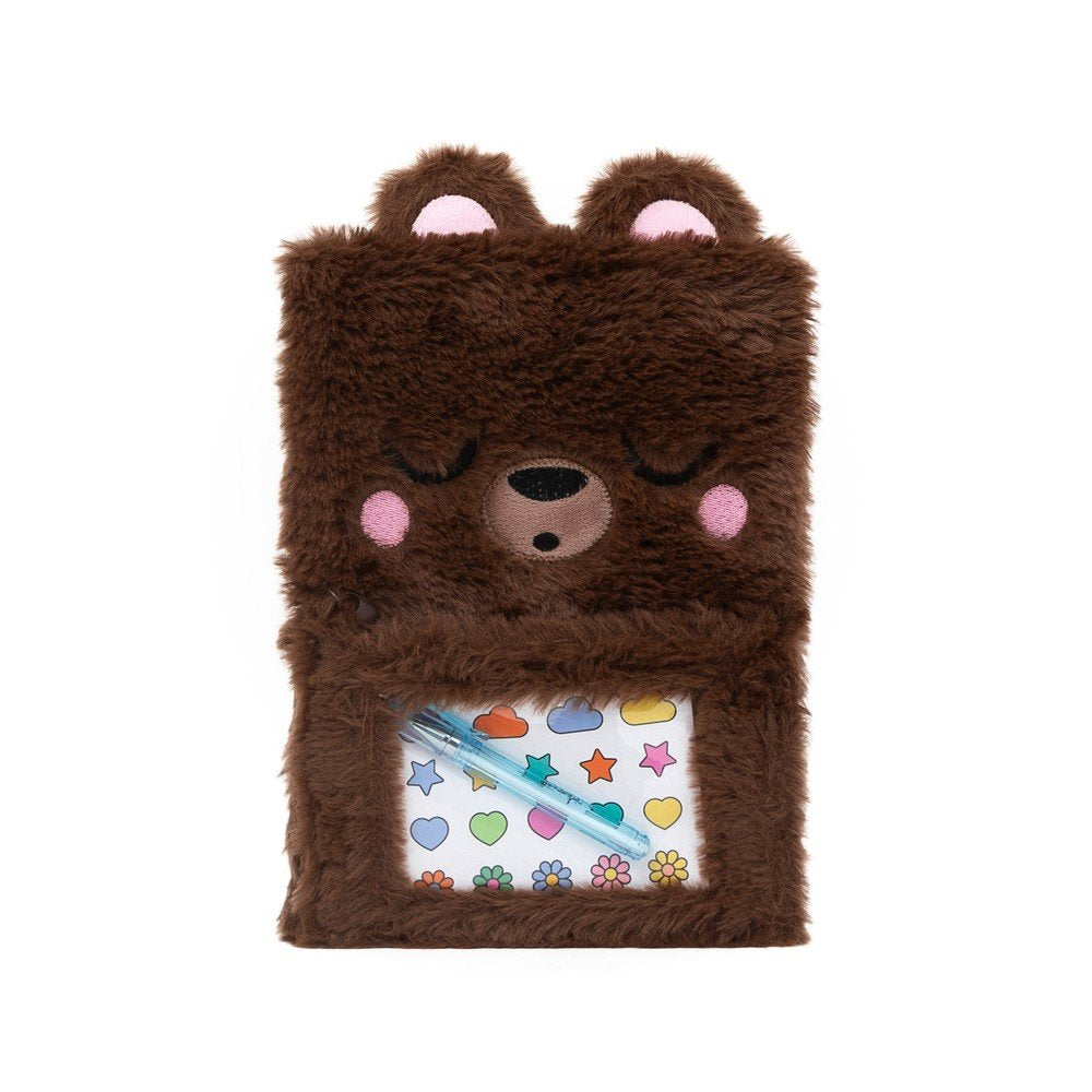 Libreta A5 160H Liso Peluche Bolsillo y Extras Lazy Osito MR Wonderful