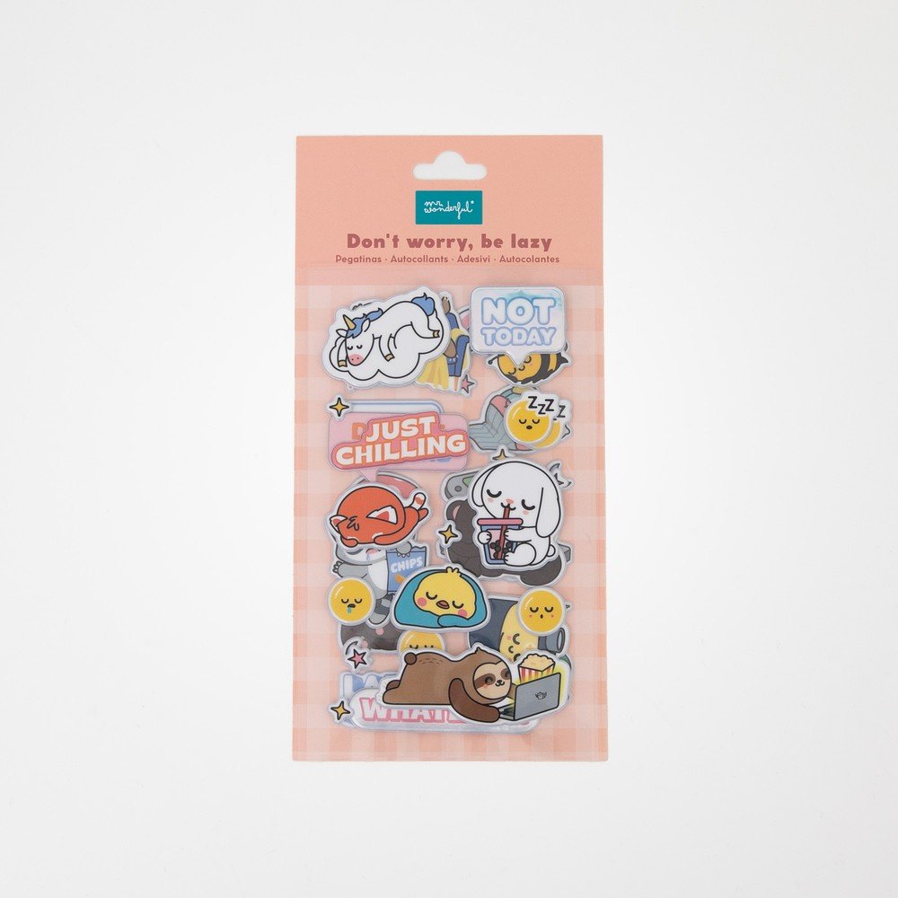 Set de Pegatinas Lazy Bo-bo Marca MR Wonderful