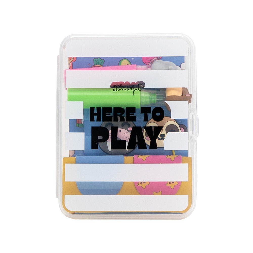 Kit para Decorar Tu Agenda Here to Play MR Wonderful
