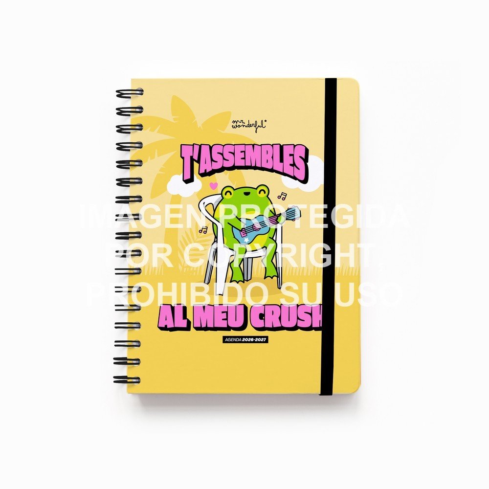 Agenda escolar 2026 2027 Semana vista Te Pareces a Mi Crush MR Wonderful Agendas