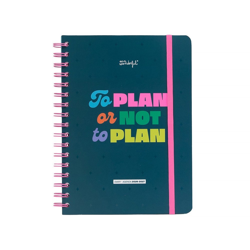 Agenda Basic Escolar 2026-2027 Semana Vista to Plan Or Not MR Wonderfull Agendas