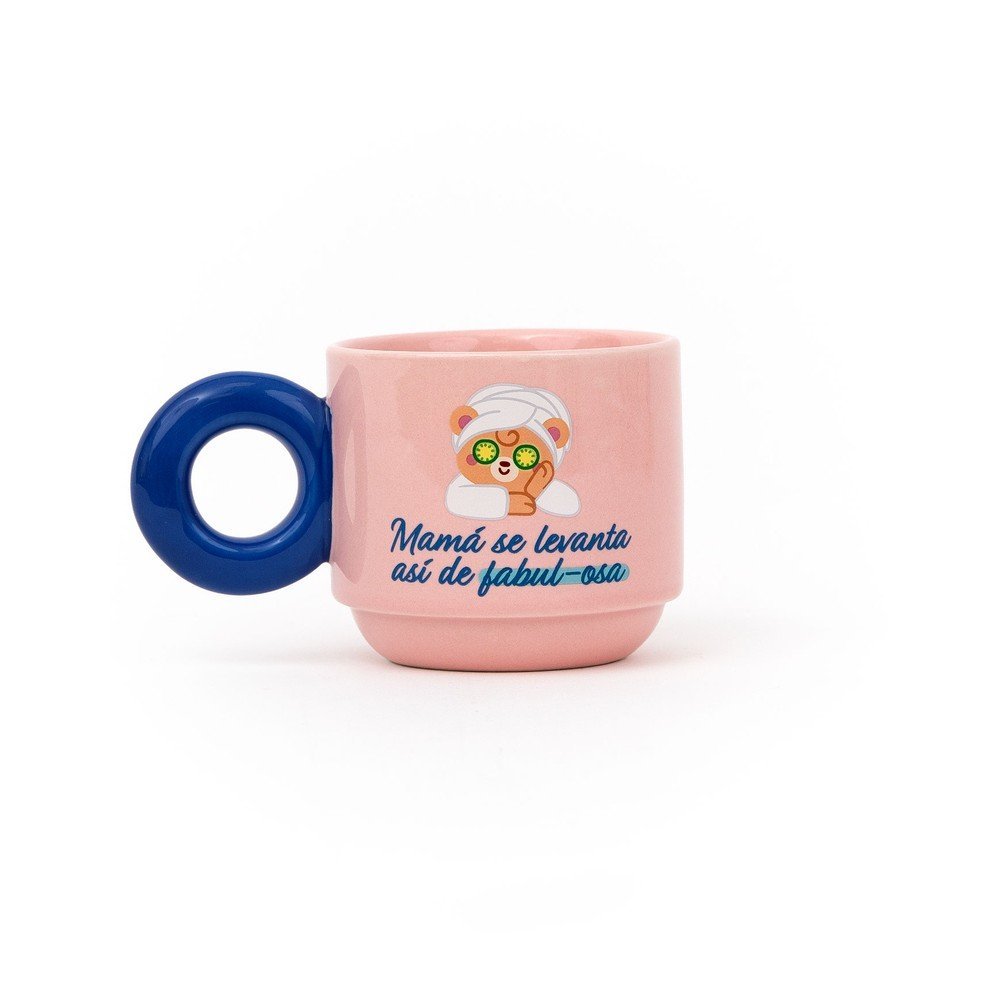 Taza Apilable Mama Se Levanta Asi de Fabulosa