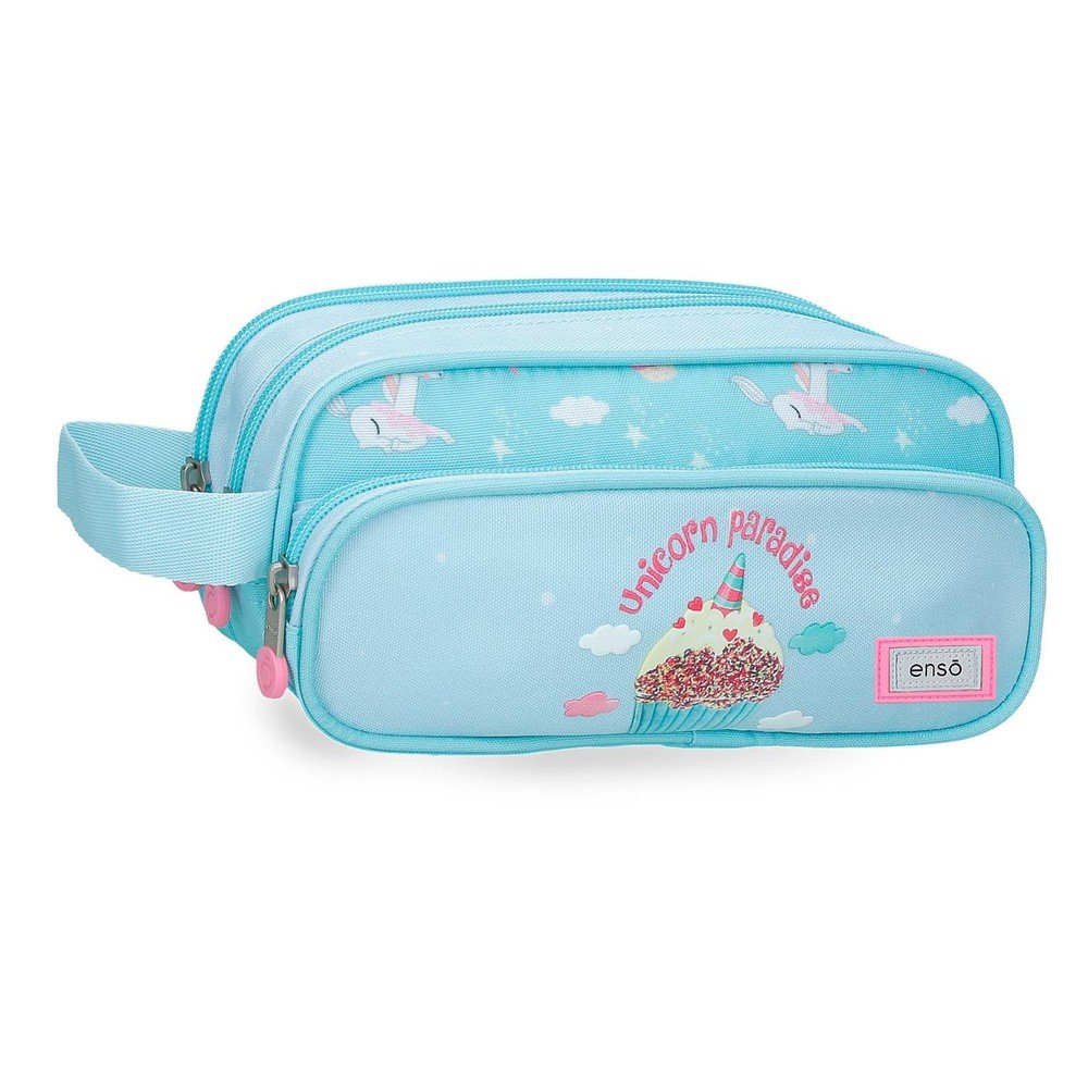Portatodo triple rectangular con asa Enso Unicorn Paradise
