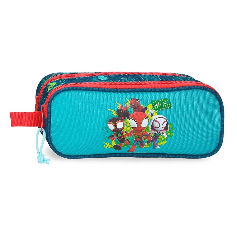 Estuche doble con asa Dino-webs Spidey JOUMMA BAGS Licencias