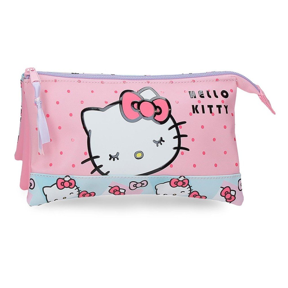 Estuche portatodo triple Hello Kitty Bows JOUMMA BAGS