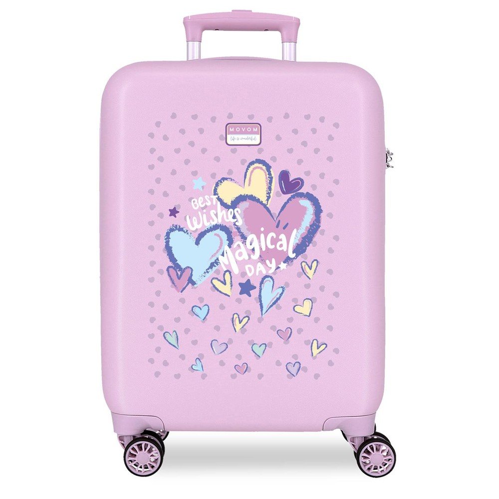Maleta de cabina 55 cm Movom Best Wishes Lila Marca Joumma Movom Maletas Imagen principal del producto