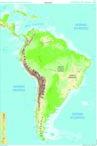 Mapa mural América Central y Sur Galego CUMIO para aulas y oficinas Imagen principal del producto