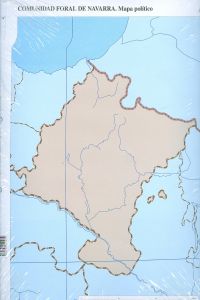 Mapas Navarra Político Mudos CUMIO para dibujo y estudio Imagen principal del producto