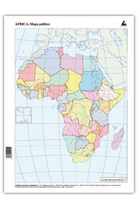 Mapas África político mudos CUMIO pack 50