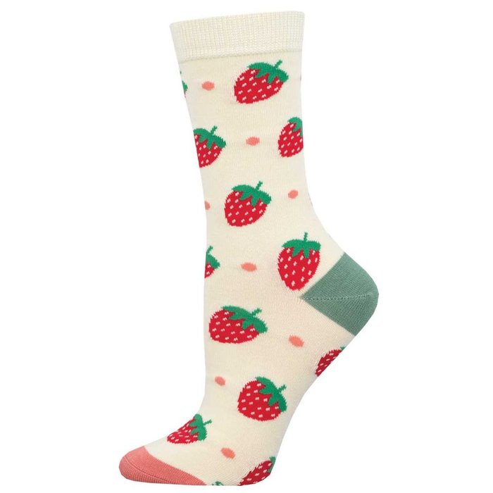 CALCETINES DE BAMBU MEDIA CAÑA 36-41 STRAWBERRY | SOCKSMITH | 1 UNIDAD | 8482920021310