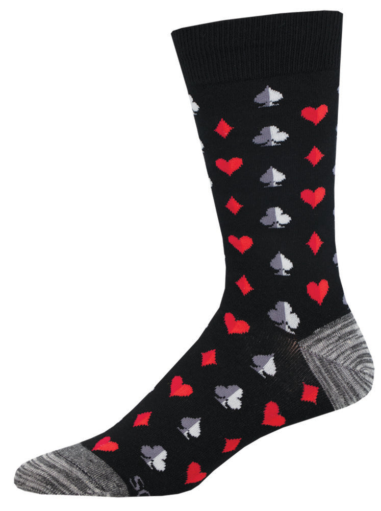 CALCETINES HOMBRE ALGODON POKER NEGRO 40-46 | SOCKSMITH | 1 UNIDAD | 8482920027664