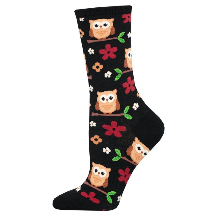 CALCETINES DE ALGODON MEDIA CAÑA 36-41 NIGHT OWL BLACK | SOCKSMITH | 1 UNIDAD | 8482920036024 Imagen principal del producto