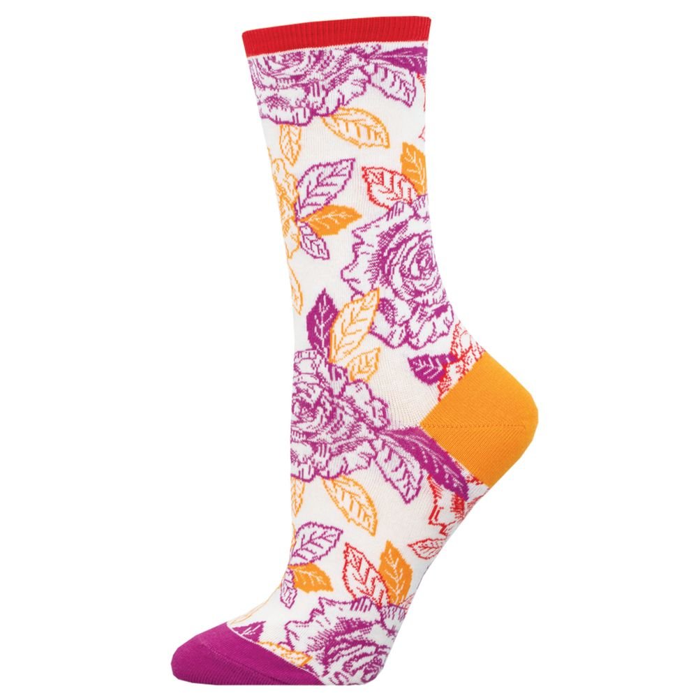 Calcetines de Algodón Media Caña Flores Colores SOCKSMITH Imagen principal del producto