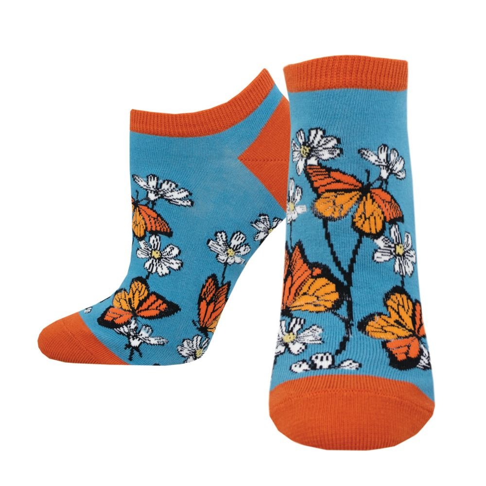 Calcetines de algodón caña baja mariposas 36-41 SOCKSMITH
