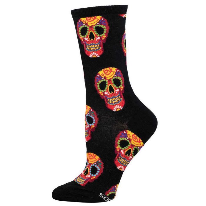 CALCETINES DE ALGODON MEDIA CAÑA 36-41 SKULL RED | SOCKSMITH | 1 UNIDAD | 8482920111646
