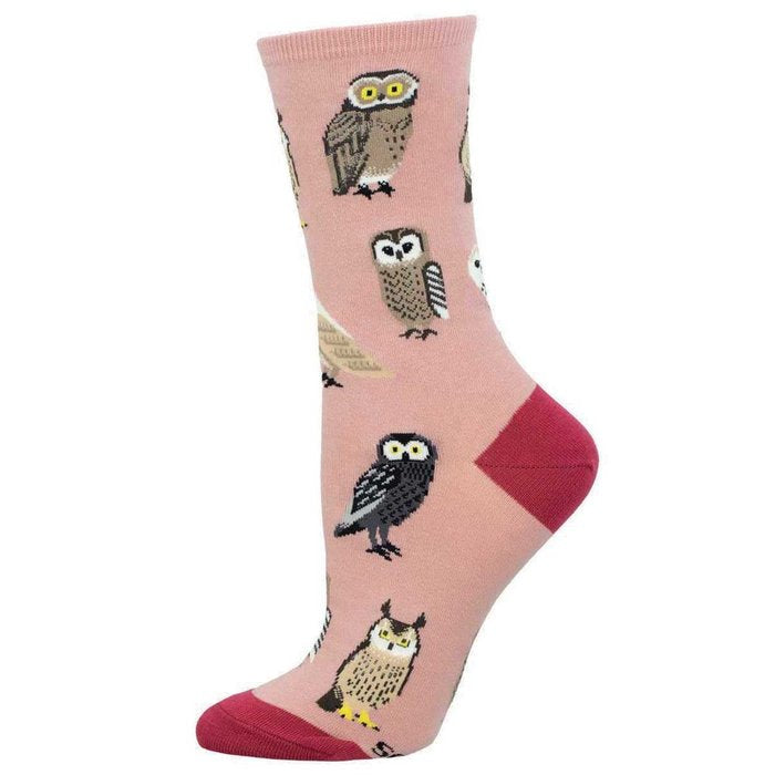 Calcetines de Algodón Media Caña 36-41 Buho Pink Socksmith