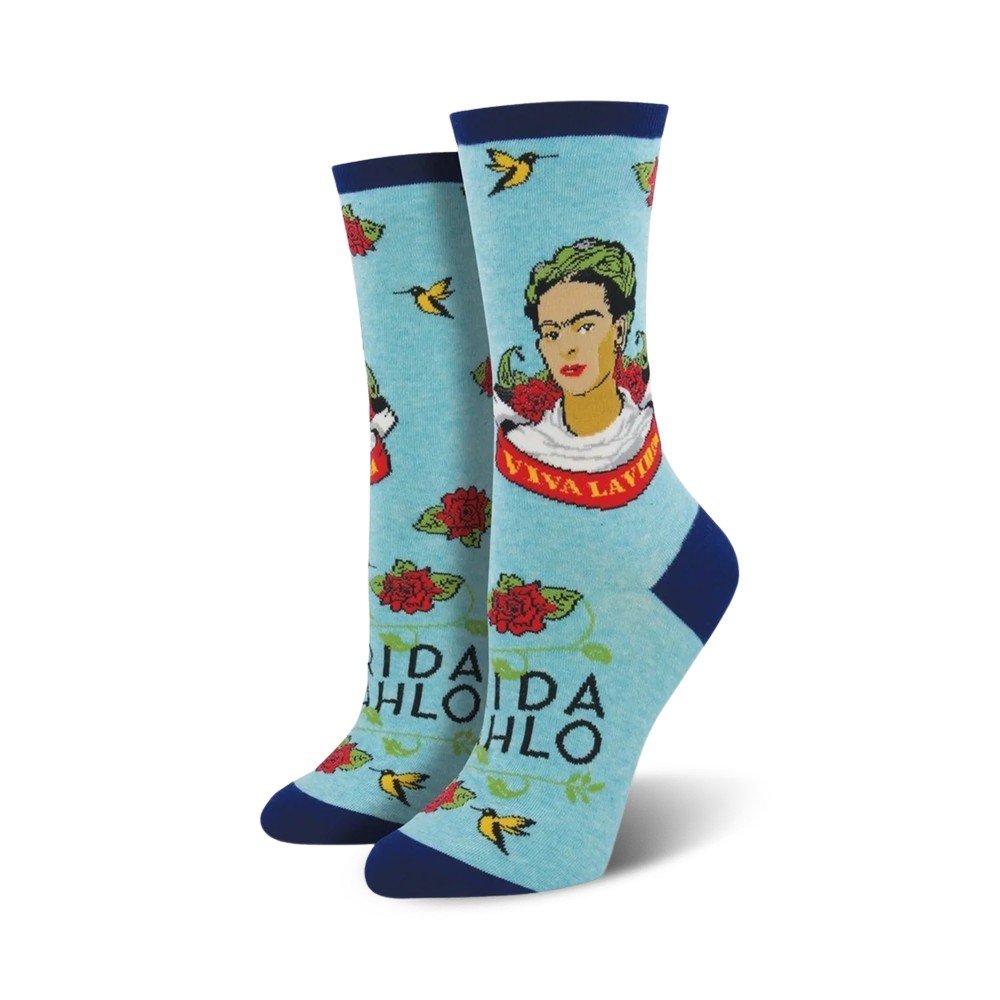 Calcetines de Algodón Media Caña 36-41 Viva la Frida Azul Socksmith Imagen principal del producto